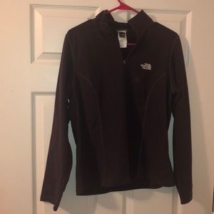 Plum zip up Northface fleece